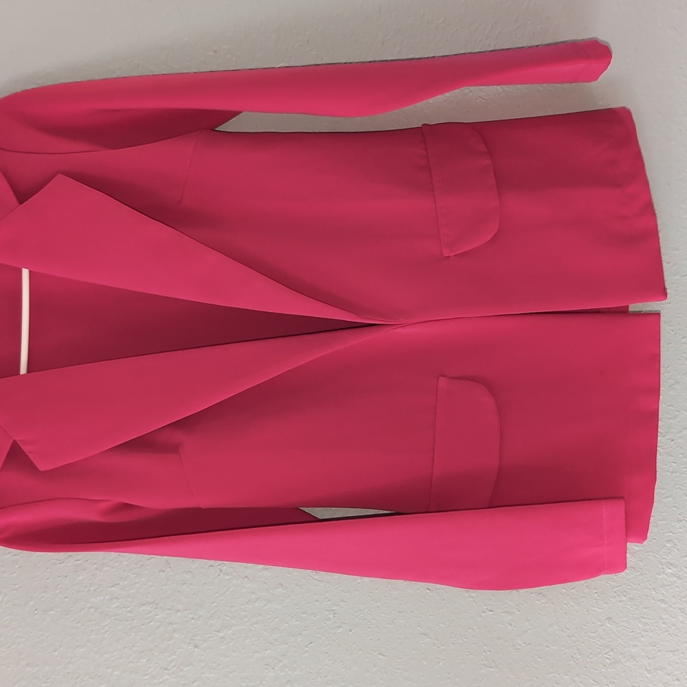 Pink/ Raspberry Blazer Stretchy Jacket - Picture 7 of 8